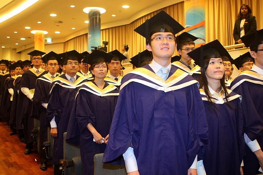 National University of Singapore engineering graduates from the class of 2010. -- PHOTO: ST FILE