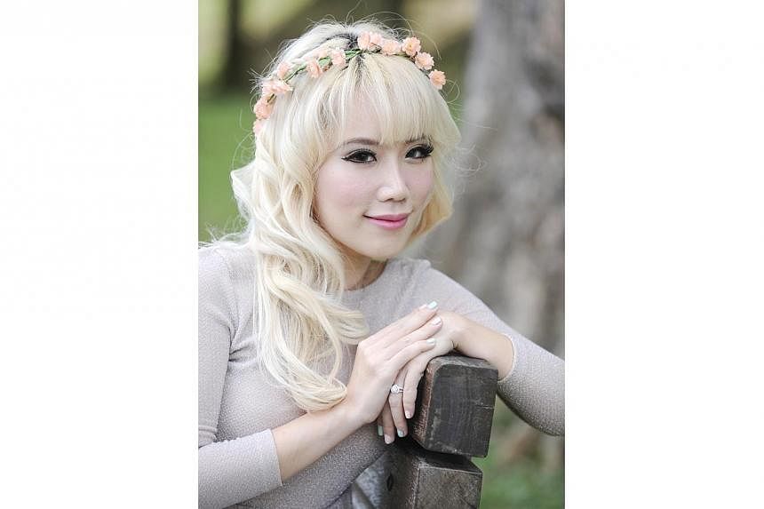Popular local blogger Wendy Cheng, better known by her online moniker Xiaxue, will be making her movie debut in the upcoming flick Our Sister Mambo. -- ST PHOTO: ASHLEIGH SIM