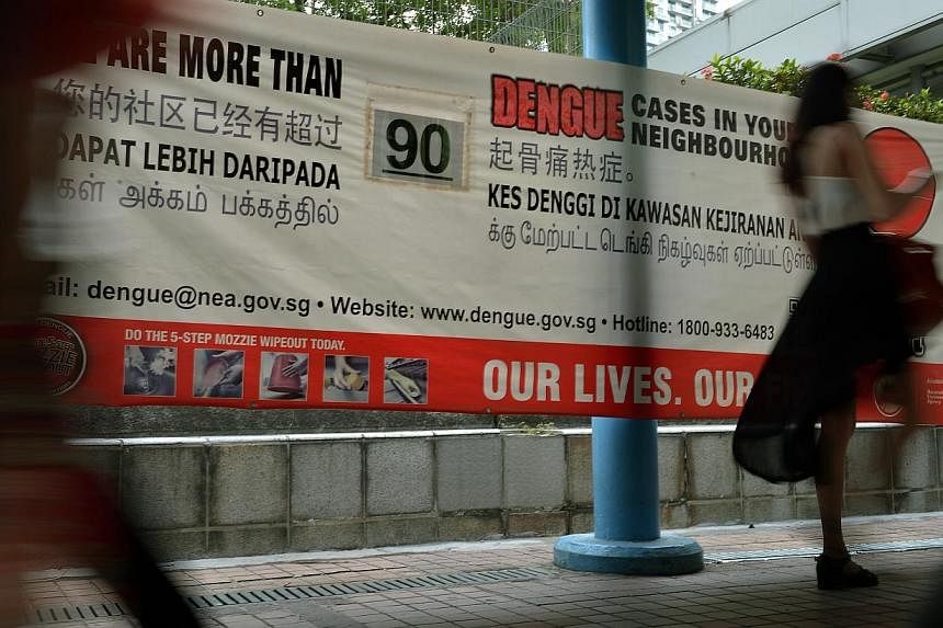 Researchers from the Singapore General Hospital and Duke-NUS Graduate Medical School Singapore have found that Celgosivir, a potential dengue treatment, is generally safe for patients. -- PHOTO: ST FILE