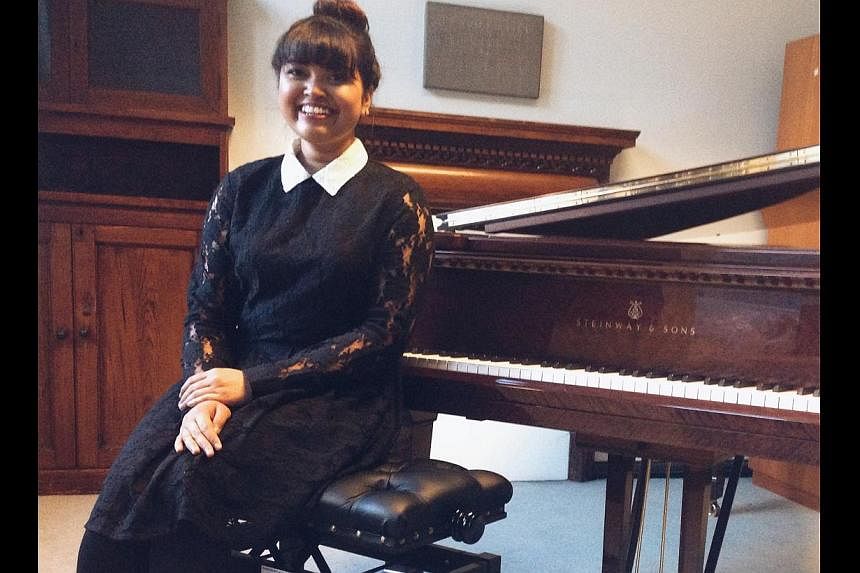 Now a student at London's prestigious Royal College of Music, Nabillah Jalal (above) will play at a fund-raiser with the Young Musician's Foundation Orchestra on Aug 16.