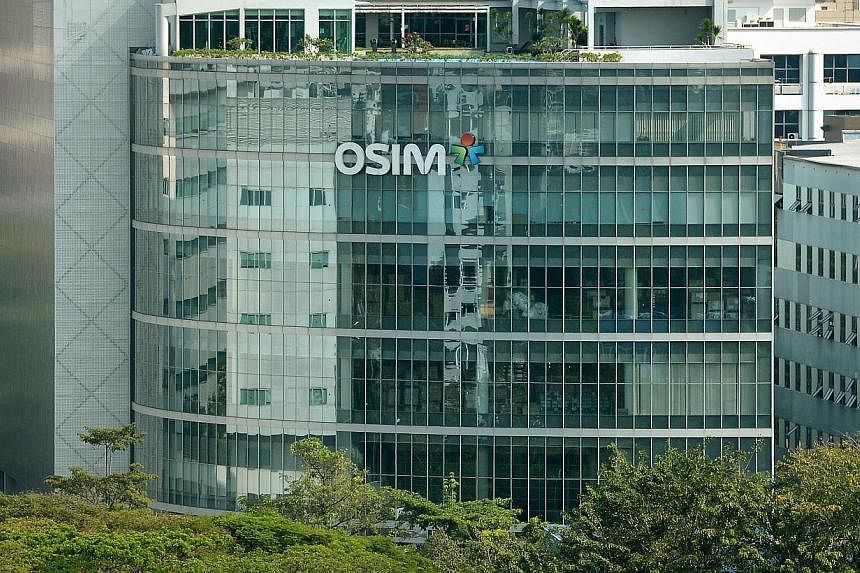 Lifestyle products firm OSIM International said its second-quarter net profit grew 13 per cent to a record $30 million, due to new products and sales growth.&nbsp;-- ST PHOTO:&nbsp;&nbsp;KUA CHEE SIONG