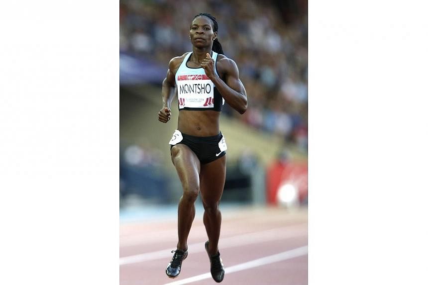 Botswana's Amantle Montsho taking part in a semi-final of the women's 400m athletics event at Hampden Park during the 2014 Commonwealth Games in Glasgow on July 28, 2014. -- PHOTO: AFP