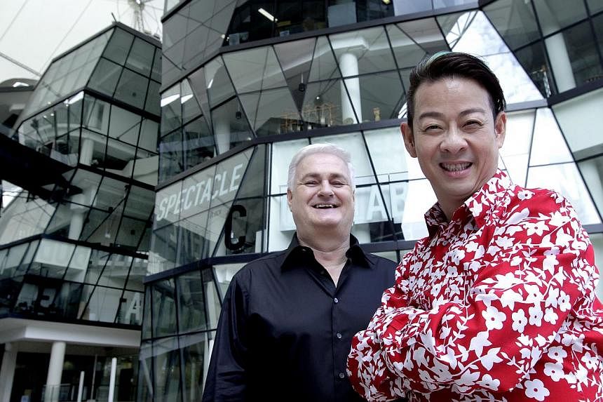 Ivan Heng (right), the artistic director of home-grown theatre company Wild Rice,&nbsp;tied the knot with his long-time partner Tony Trickett, Wild Rice's executive director, in London on Aug 1. -- ST FILE PHOTO