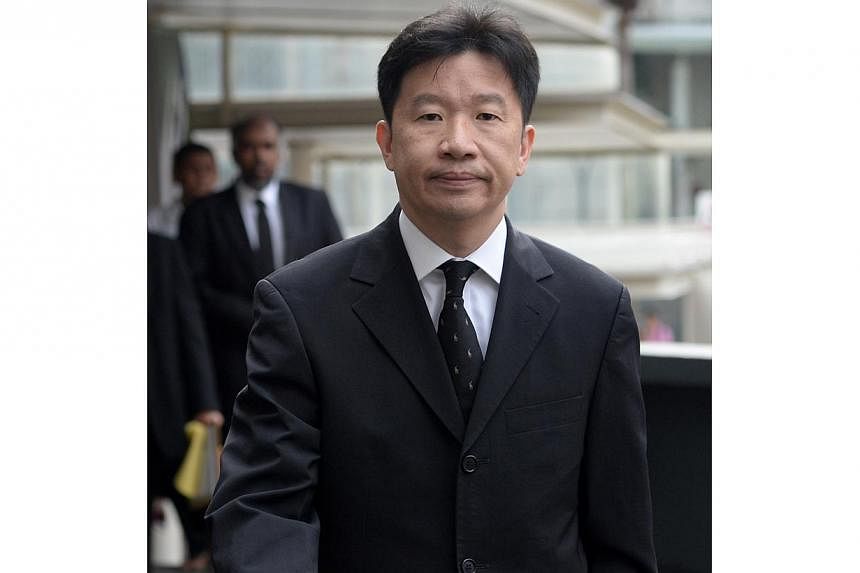 Mark Edward Tjong, a former business director of an ST Electronics subsidiary, was sentenced to eight weeks' jail for corruption on Tuesday. -- ST PHOTO: MARK CHEONG