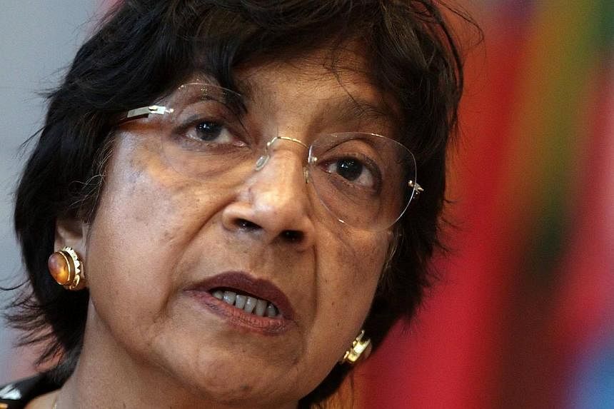 Human Rights Commissioner Navi Pillay, who will be among the top UN officials briefing ambassadors, has said&nbsp;Israel’s offensive in Gaza could amount to war crimes. -- PHOTO: REUTERS