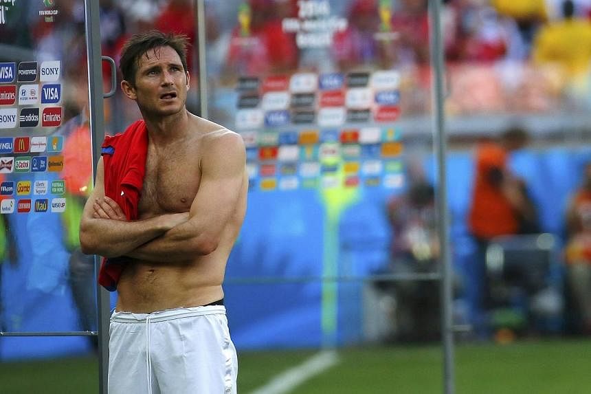 England's Frank Lampard reacts at the end of their 2014 World Cup Group D match against Costa Rica at the Mineirao stadium in Belo Horizonte on June 24, 2014.&nbsp;&nbsp;Former Chelsea midfielder Lampard began his loan spell at Premier League champio