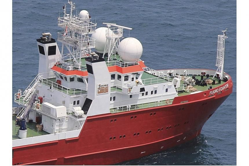 A Frugo survey vessel sails off Thailand in this June 20, 2014 picture. Australia on Wednesday awarded a contract to the Dutch engineering firm to search the sea floor where missing Malaysia Airlines flight MH370 is believed to have crashed, hoping t