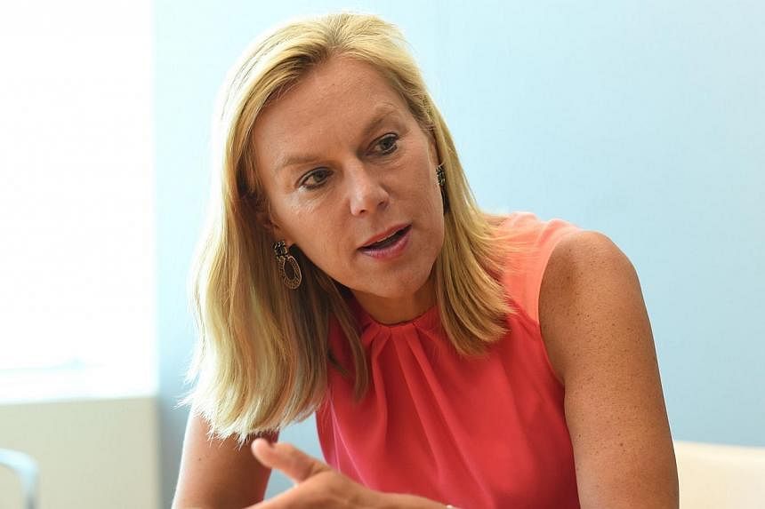 Mission chief Sigrid Kaag, seen here at the United Nations headquarters in New York on June 4, 2014,&nbsp;told the UN Security Council that a team will travel to the Syrian capital in September to follow up on Damascus'&nbsp;pledge to hand over its c