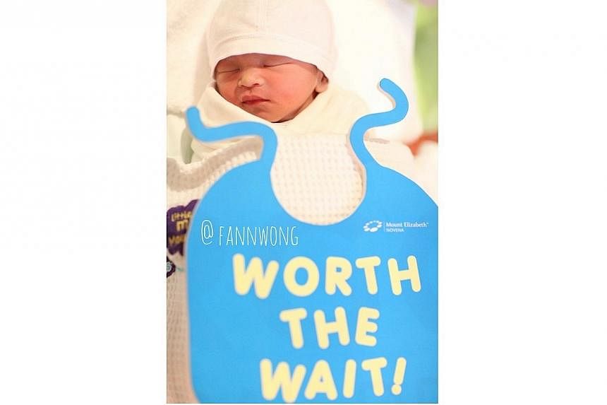 Showbiz couple Fann Wong and Christopher Lee are now the proud parents of a National Day baby. --&nbsp;PHOTO: FANN WONG/INSTAGRAM&nbsp;