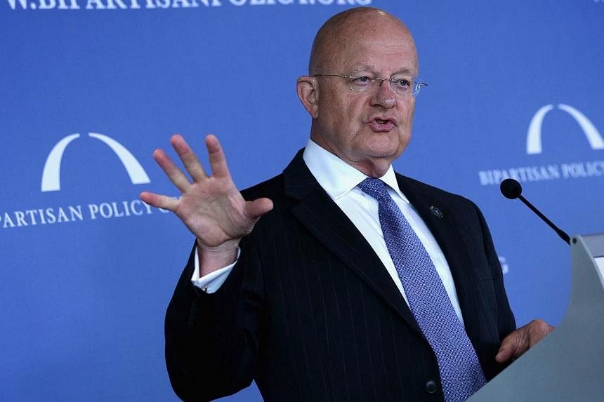 Director of US National Intelligence James Clapper speaks during a discussion on "The 9/11 Commission Report: Ten Years Later," hosted by The Bipartisan Policy Center (BPC) and the Annenberg Public Policy Center of the University of Pennsylvania on J