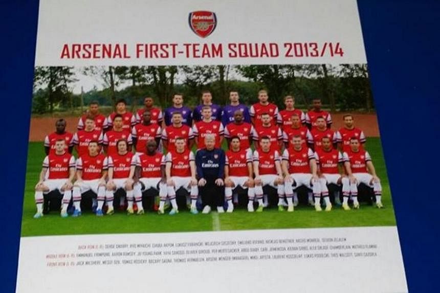 A picture of the London club's first team, complete with autographs, was also included.&nbsp;-- PHOTO:&nbsp;JASON CHEE/FACEBOOK&nbsp;