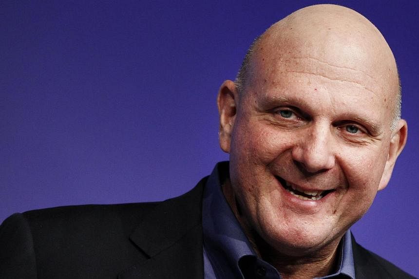 Microsoft CEO Steve Ballmer speaks at the launch event of Windows 8 operating system in New York, in this file photo from October 25, 2012. The sale of the Los Angeles Clippers to former Microsoft chief executive Ballmer closed on August 12, 2014 aft