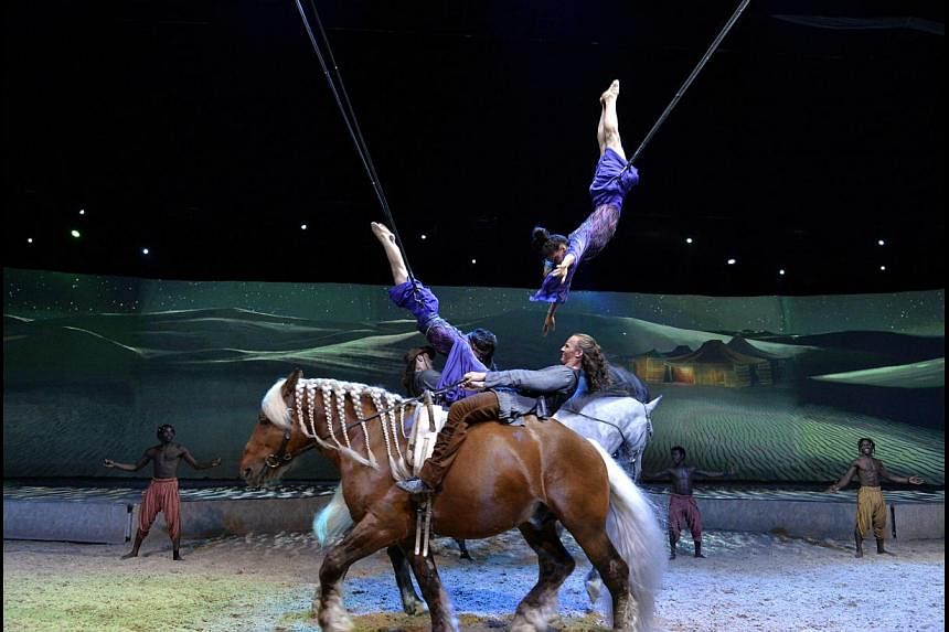 Man and animal put on an awe-inspiring performance in Cavalia.