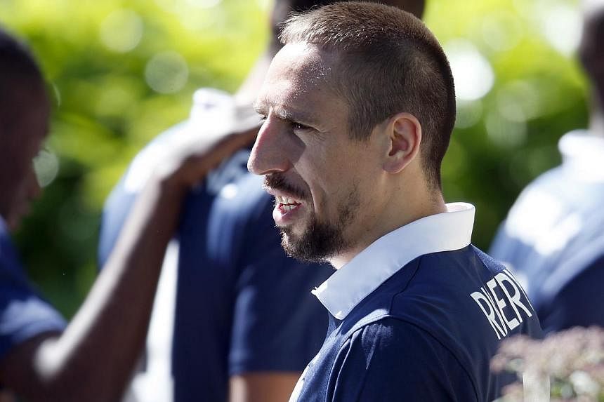 France's national soccer team player Franck Ribery, seen here in June 2014, has announced his retirement from international football.&nbsp;Ribery, 31, was the winner of the 2013 UEFA European Player of the Year award and has won 80 caps for France si