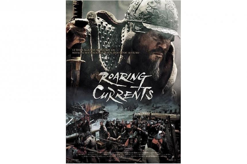 Myeongryang, which means Roaring Currents, attracted 13.62 million viewers as of Saturday after 18 days of screening, said distributor CJ Entertainment. -- PHOTO: CJ ENTERTAINMENT