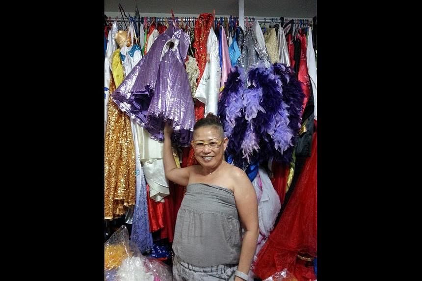 Ms Susan Lim&nbsp;(above), on transporting her costumes for getai back-up dancers. -- PHOTO: COURTESY OF SUSAN LIM