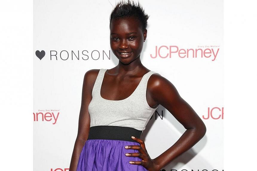 Sudanese model Ataui Deng&nbsp;checked herself into a New York hospital under a fake name and was recognised by staff there following a police appeal. -- PHOTO: AFP