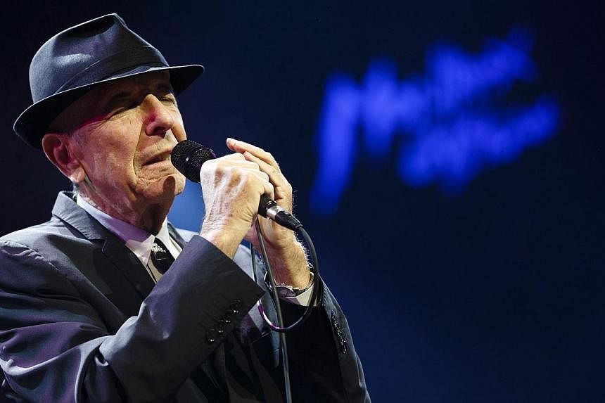 Canadian singer-songwriter Leonard Cohen performs during the first night of the 47th Montreux Jazz Festival in this July 4, 2013 file photo.&nbsp;Cohen announced on Tuesday the release of a new album next month to coincide with his 80th birthday. -- 