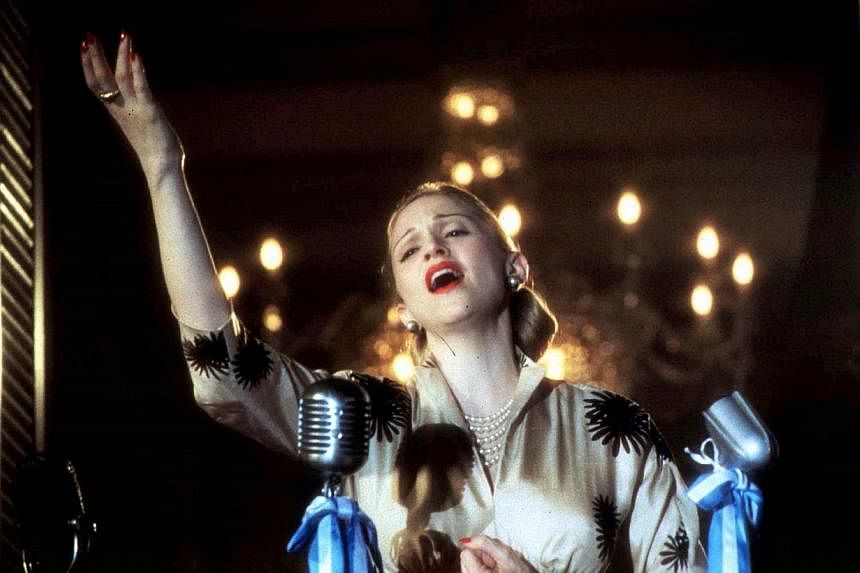 Madonna starring as Argentina's controversial and charismatic Eva Peron in the movie Evita. Outfits from this movie, as well as ones she wore in A League of Their Own and The Next Best Thing will be among memorabilia going under the hammer during the