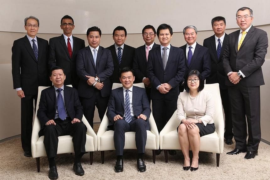 Rajah &amp; Tann Asia Regional Management Council: (Seated, left to right) Patrick Ang, CEO (Singapore); Lee Eng Beng (Singapore), Chairman; Teoh Sui Lin (Thailand). (Standing, left to right) Yang Lih Shyng (China); Ahmad Fikri Assegaf (Indonesia); C