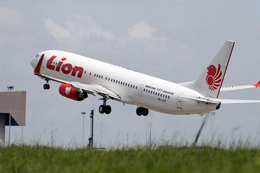 A Lion Air jet takes off from SoekarnoHatta International Airport in Cengkareng, near Jakarta, on April 15, 2013. -- PHOTO: BLOOMBERG