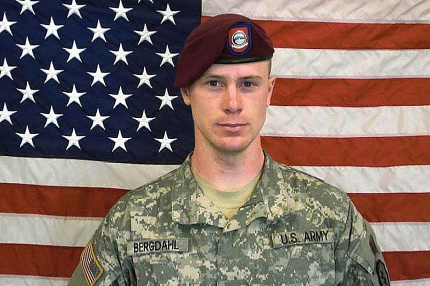 A file picture obtained on June 1, 2014 shows Private First Class Bowe Bergdahl, before his capture by the Taliban in Afghanistan. The Defence Department violated US law by failing to alert Congress before releasing five Taleban members held at Guant