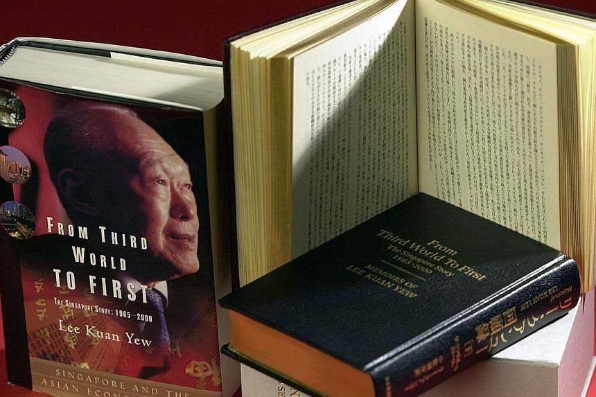 Book cover: From Third World To First by&nbsp;Lee Kuan Yew. -- PHOTO: ST FILE