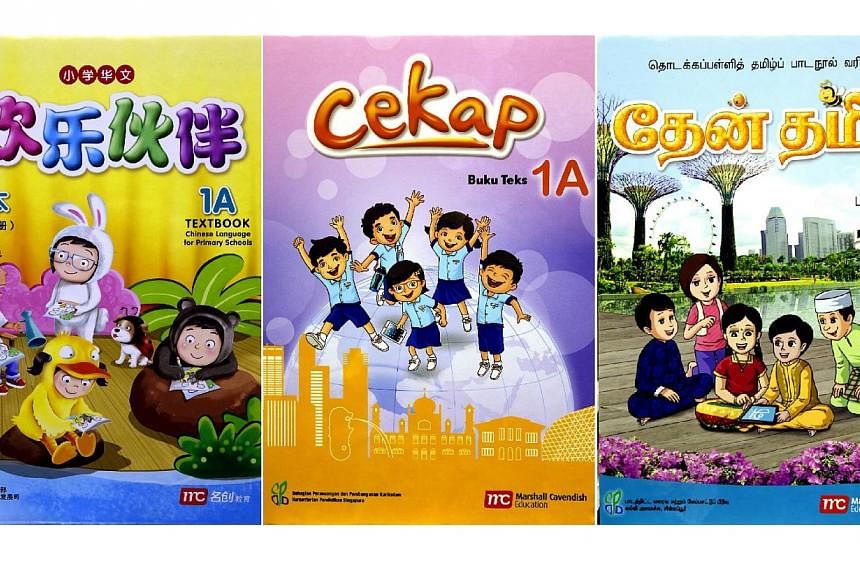 A set of fictional characters will debut in the new 2015 Mother Tongue Language (MTL) textbooks to "accompany" students on their learning journey.&nbsp;-- ST PHOTO: CHEW SENG KIM