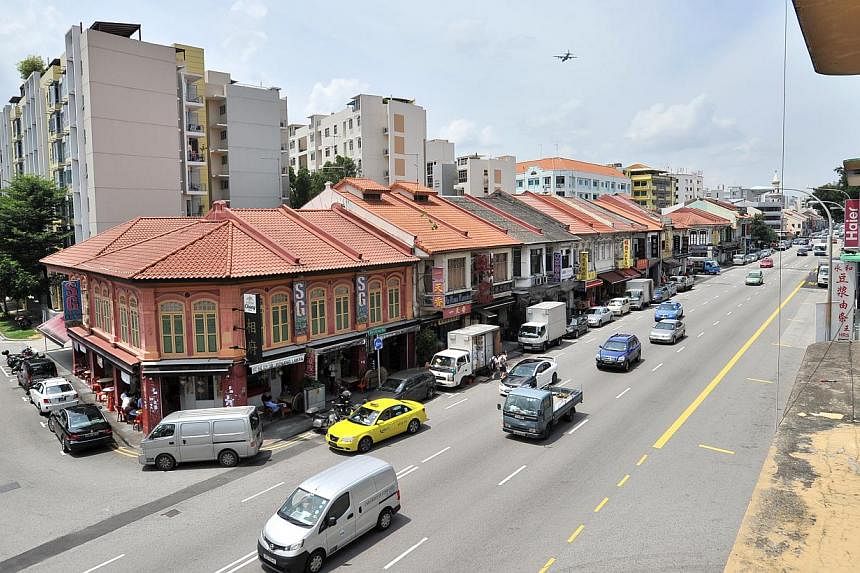 The Maple and Market cake shop located in Cassia Crescent, on the fringes of Geylang. The affordable rents, access to MRT stations and grungy character of the neighbourhood have made the area a draw. The view from the office of BeMyGuest, a tours and