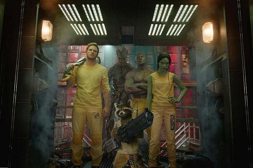 A still from the movie Guardians Of The Galaxy, which&nbsp;&nbsp;skyrocketed to the top spot at the North American box office over the weekend. -- PHOTO: WALT DISNEY