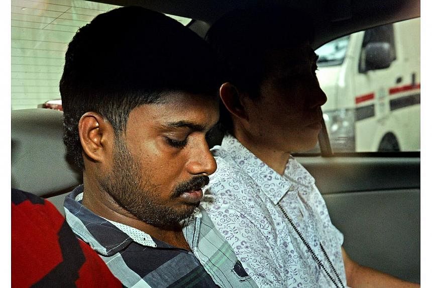 Indian national Thiruppathi Veerapperumal was the first to be charged with the murder of a 26-year-old technician at Pandan Loop. Two more suspects have been arrested, police said on Friday. -- PHOTO: SHIN MIN&nbsp;