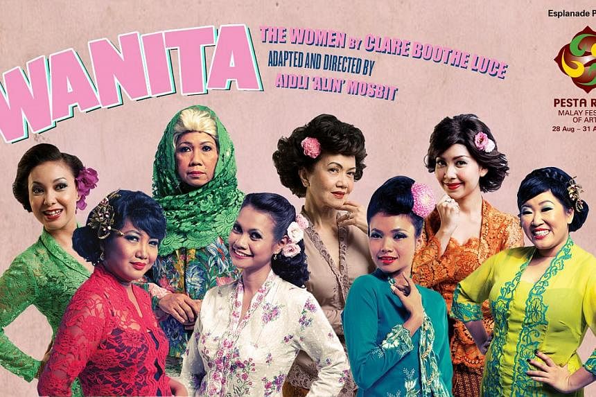 A publicity image for Wanita (The Women), directed by Aidli 'Alin' Mosbit, staged at the Esplanade's Pesta Raya 2014.&nbsp;-- PHOTO: ESPLANADE / THEATRES ON THE BAY