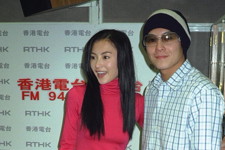 Hong Kong actor-singer Edison Chen with actress Cecilia Cheung. -- PHOTO: APPLE DAILY