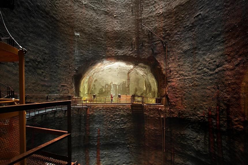The Jurong Rock Caverns, Singapore's first subterranean cavern storage facility for oil products, were officially opened on Tuesday after eight years of construction.&nbsp;-- PHOTO: JTC