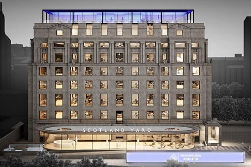 An impression of what the Metropolitan Police's new headquarters will look like. The "Scotland Yard" name will remain. -- PHOTO: ALLFORD HALL MONAGHAN MORRIS