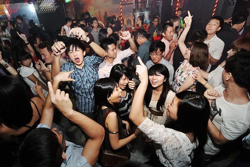 K-pop nights on Thursdays at Butter Factory draw a largely young crowd. -- PHOTO: ST FILE