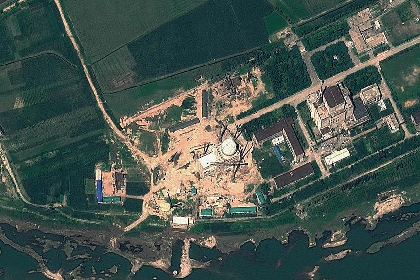 This Aug 6, 2012 satellite image provided by GeoEye on Aug 22, 2012 shows the Yongbyon Nuclear Scientific Research Centre in North Korea. North Korea's reactor at its main nuclear site, capable of giving the isolated regime plutonium for nuclear weap