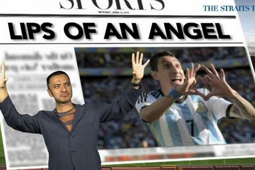 Headline writers in the British press can't wait for Manchester United's record transfer buy Angel di Maria to play when the league resumes next weekend after this week's international break. -- PHOTO: SCREENGRAB