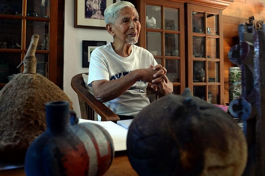 One of Singapore's most renowned artists, potter Iskandar Jalil, is suffering from Stage 4 prostate cancer. -- PHOTO: BERITA HARIAN FILE