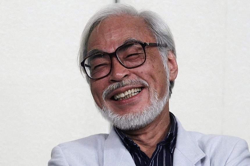 Japanese director Hayao Miyazaki speaks during a news conference held to announce his retirement from film in Tokyo, in this Sept 6, 2013 file picture.&nbsp;Studio Ghibli, the animation studio founded by Miyazaki, is finding the going tough after the