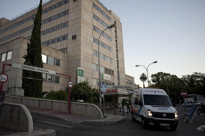 An ambulance carrying British cancer patient Ashya King leaves a hospital in Malaga on Sept 8, 2014.&nbsp;Ashya King, the five-year-old cancer patient whose parents triggered an international hunt when they took him from Britain to seek alternative c