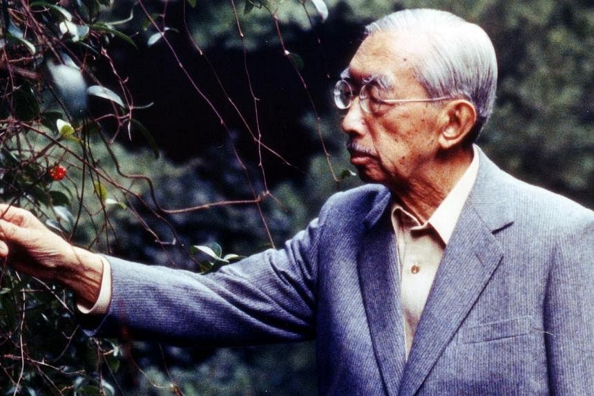 This handout picture taken on Nov 5, 1987 shows the late Japanese Emperor Hirohito at the Imperial Palace in Tokyo. -- PHOTO: AFP