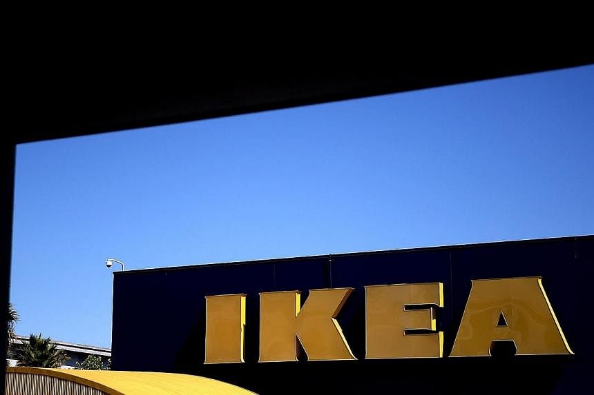 Swedish furniture giant Ikea reported growth in annual sales on Tuesday, boosted mainly by improved performance in China and a recovery in Europe. -- PHOTO: AFP