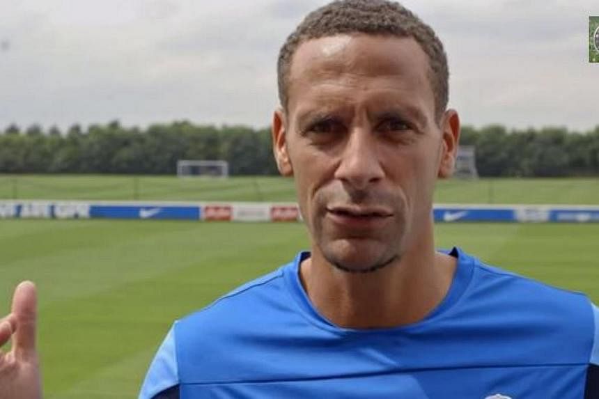 QPR defender Rio Ferdinand complaining about his own rating in EA Sports' soon-to-be-released Fifa 15. -- PHOTO: SCREENGRAB FROM YOUTUBE&nbsp;