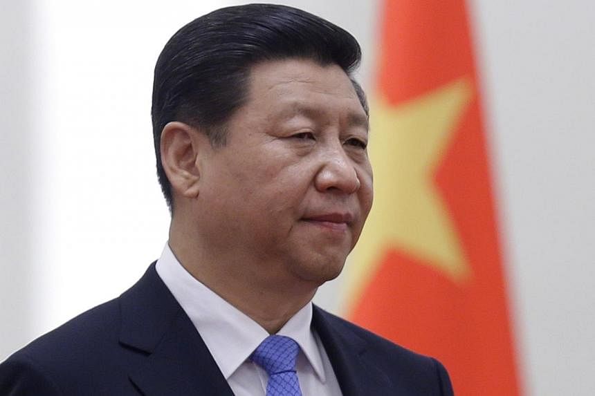 China's President Xi Jinping's four-nation trip begins in the central Asian state of Tajikistan, then on to the South Asian island states of the Maldives and Sri Lanka, culminating in India, the Chinese foreign ministry said on its website. -- PHOTO:
