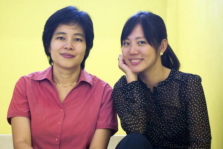 Award-winning filmmaker Tan Pin Pin's (left, seen here with producer Yuni Hadi) documentary film on Singapore political exiles who fled the country will not be allowed to be exhibited or distributed here. -- PHOTO: OBJECTIFS