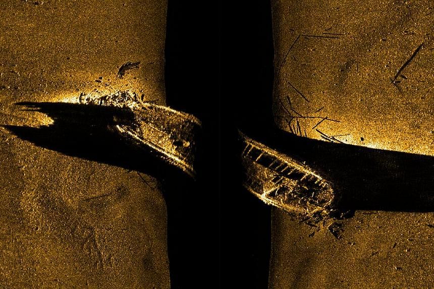 Parks Canada image shows one of two ships from the lost Franklin expedition in this image released on Sept 9, 2014. Canadian Prime Minister Stephen Harper announced that a Parks Canada remotely operated underwater vehicle confirmed the find of one of