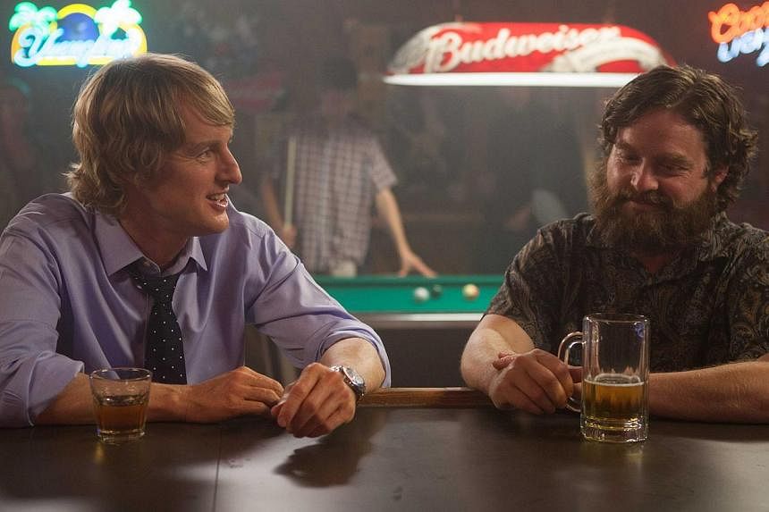 Owen Wilson (left) fails to charm in Are You Here as a Lothario with a mentally unsound friend Ben (Zach Galifianakis, right). -- PHOTO: CATHAY-KERIS FILMS
