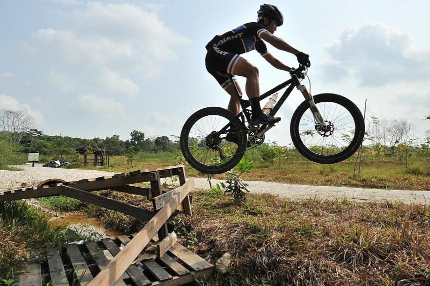 Mountain bike skills instructor Wilson Low says the Tampines park is "great... very accessible and you could teach all levels of riders". The park will close on Monday to make way for a new housing estate.