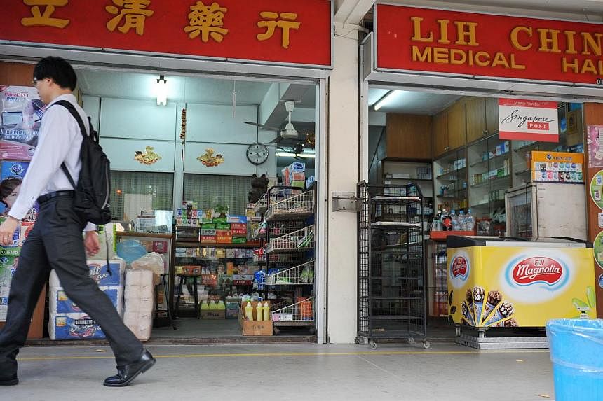 Lek Chew Restaurant at Block 124 draws a daily lunch crowd, who then move on to traditional desserts at the nearby food centre or something fancier at cafes. Lih Ching Medical Hall has been in business for the past 45 years, ever since its owner, Mad